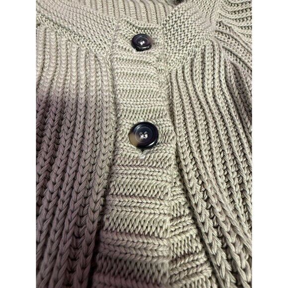 Piazza Sempione taupe crochet knit sweater blazer sz 46(US 12) designer Italian - Picture 3 of 7